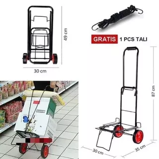 Troli Barang Belanjaan Serbaguna  Portable Trolley Besi Roda Alat Angkut