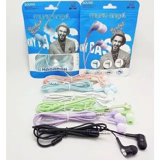 Music Angel Macaron EARPHONE HEADSET HANDSFREE BIG BASS TERMURAH