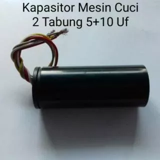 Kapasitor Capasitor 5+10 uf Mikro Farad Mesin Cuci 2 Dua Tabung