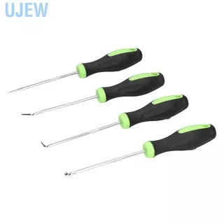 Ujew 4Pcs Pick and Hook Set Steel Handheld Screwdrivers Oil Seal Gasket Precise Removal Tools