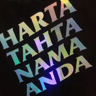 Harta tahta nama anda, sticker tahta nama