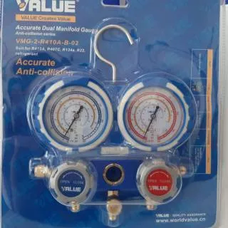 Testing Manifold analizer AC alat isi freon R410 R32 R22 R134 value