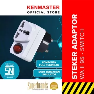 Kenmaster Steker WA II 9 S - Putih - STEK086