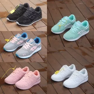 MURAH Sepatu kets cewek sport wanita fashion sepatu senam sepatu warna pink abu abu Hitam impor Cocok Buat Sepatu Casual Wanita