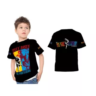 [Riashop] Kaos GUNS N ROSES USE YOUR ILLUSION 2 Anak | Kaos GUNS N ROSES USE YOUR ILLUSION 2