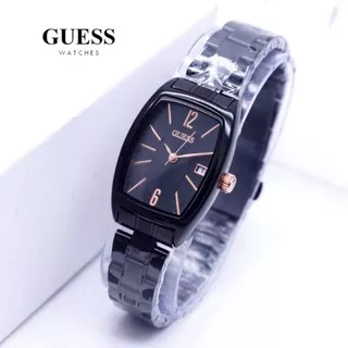 JAM TANGAN WANITA GUESS RANTAI OVAL TGL AKTIF RESELLER 3 CM