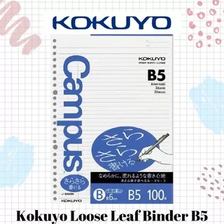 Kokuyo Loose Leaf Binder B5 Dengan Garis Batas Di Pinggir
