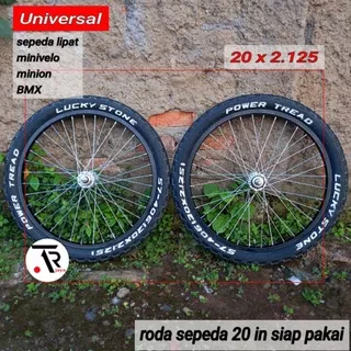 wheelset 20 atau roda sepeda lipat BMX MINION 20 x 2.125 siap pakai