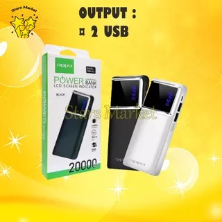 [ST-PB] Powerbank Oppo 403 20000mAh 2 USB + LED Indikator