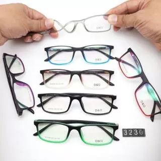 Frame kacamata DG include lensa minus/silinder atau normal