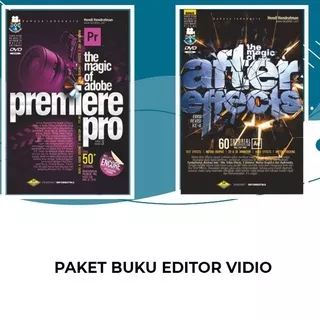 [Best Seller] Paket buku editor vidio adobe after effect + adobe premiere
