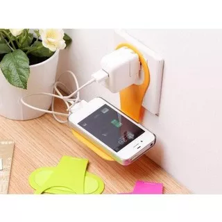 New Smartphone Wall Adapter Charger Stand Bracket Holder - Multi Warna