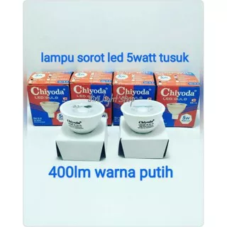 LAMPU SOROT 5W 5WATT CHIYODA WARNA PUTIH LED BULB TUSUK mr-16