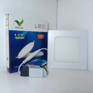 LAMPU DOWNLIGHT LED 6 WATT PUTIH LAMPU PANEL LED 6w TIPIS SEGI 4 INBOW