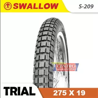 BAN SWALLOW S209 275X19 TUBE TYPE, BAN TRIAL,CLASSIC UKURAN 275X19