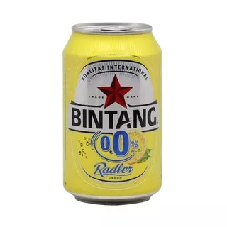 BINTANG BEER & RADLER LEMON CAN ZERO 330 ML