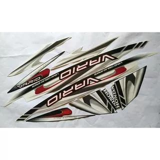 striping stiker motor honda vario 110 2009 putih