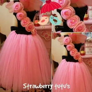 Dress tutu black pink