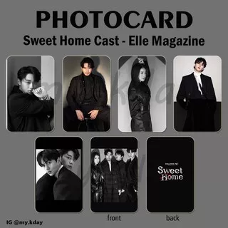 PCA-0024, Photocard Sweet Home Cast Lee Do Hyun Lee Jin Wook Lee Si Young Song Kang Elle Magz 2 Sisi