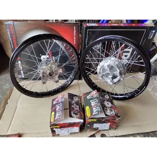 Paket Set Rakit Velg TDR 160/185x17+Tromol VND CB 150 R NEW+Ruji TDR Crome