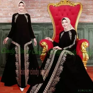 NEW Abaya Gamis Maxi Dress Arab Saudi Bordir Zephy Turki Umroh Dubai Turkey by syania collection