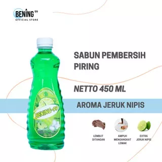 SABUN CUCI PIRING BENING  EXTRA JERUK NIPIS Lembur  & Bersih | Kemasan 450 ML/500M