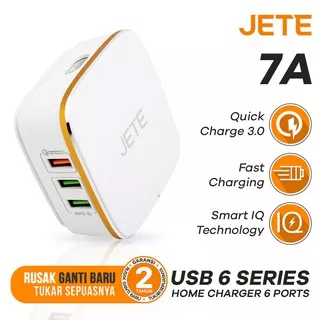 Charger Quick Charge 2.0 with 6 Port USB JETE Ryzki - Garansi Resmi 2 Tahun