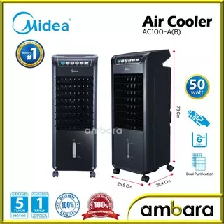 Air Cooler Midea AC-100A(B) Penyejuk Udara 6 Liter Hitam
