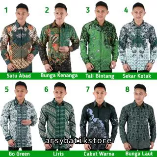 Baju Batik Nu Kemeja Batik Nu Katun Primis Motif Terbaru/Best Seller/Terlaris