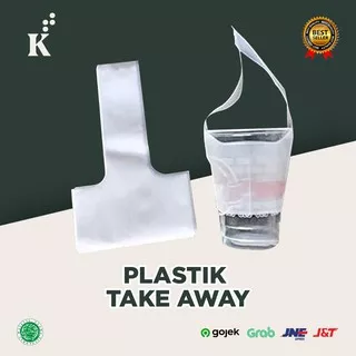 Plastik take away gantung / plastik dum-dum
