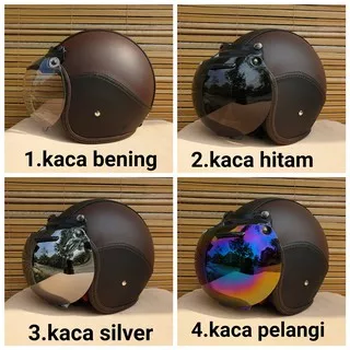 helm bogo dewasa warna hitam coklat