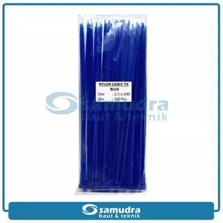 Cable Ties Biru 2.5 x 200 mm Pengikat Plastik Dasi Kabel Tis 20 cm