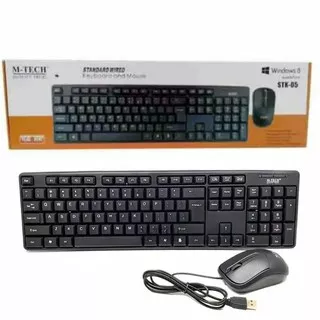 Combo Keyboard Mouse M Tech STK05 / Usb Keyboard + Mouse Mtech Stk 05