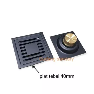 floor drain kotak stainless tebal hitam saringan got stainless black tebal floor drain stainless tebal black pembuangan kamar mandi floor drain stainless black sargot stainless black