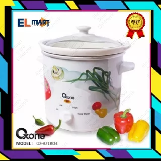 Slow cooker 4L ceramic round OXONE OX-821RO4  OX 821 R04