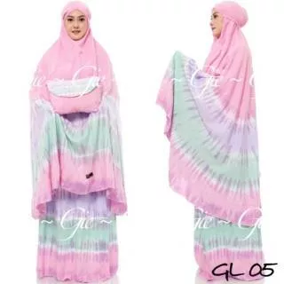 Mukena Bali Dewasa Jumbo Tiedye GIE GL Gillian Rayon Janger