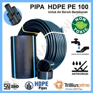 Pipa HDPE 1/2 inch Selang HDPE Hitam TrilliunPrime