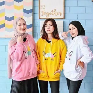 Sweater hoodie unicorn rainbow / jaket hoodie / jaket unicorn