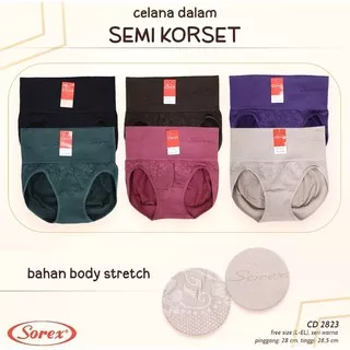 CD | Celana Dalam Semi Korset SOREX 2823 Bahan Rajut