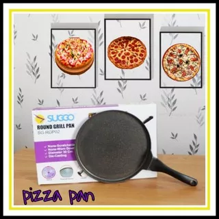 PIZZA PAN SUGGO  ROUND GRILL PAN 30 cm ANTI LENGKET ALAT PANGGANG SERBAGUNA ANTI LENGKET 30 CM