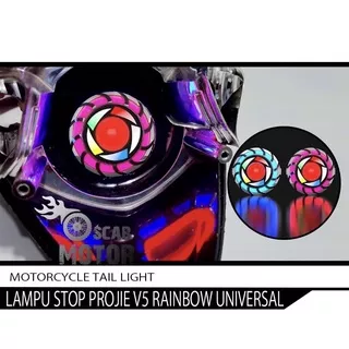 Lampu Stop Belakang Projie Led model Kipas STOPLAMP PROJIE RAINBOW UNIVERSAL LAMPU STOP REM BELAKANG