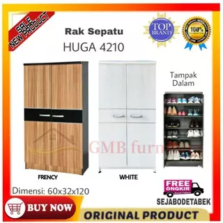 Lunar Rak Sepatu 2 Pintu Huga 4210 Terlaris