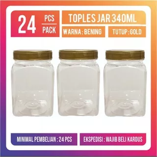 Toples Plastik 300 ml Kotak-Toples Serbaguna 340 ml-Toples Kotak 300 ml Hampers