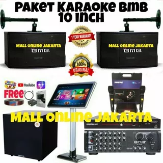 Paket Karaoke Bmb 10 inch Dvd 2 TB Subwoofer 12 inch Sound system