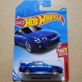 HOT WHEELS NISSAN SKYLINE GT-R R33 / THEN AND NOW [ BLUE ]