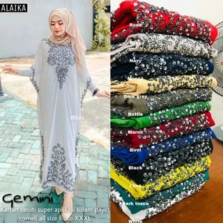 Baju Kaftan/Gemini/Baju pesta/Baju Kondangan/Baju Pesta Wanita jumbo