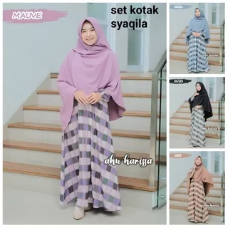 Set syar`i syakila kotak ori /AKU KARISSA/ZAHIN/AMELIA/ALFARO