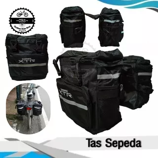 Tas touring sepeda tas pannier tas sepeda belakang