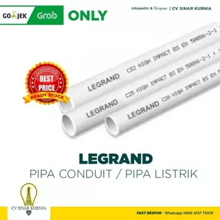 PIPA CONDUIT / PIPA LISTRIK 20MM LEGRAND / Paralon Listrik Panjang 3M