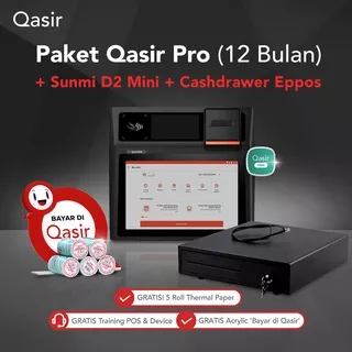 Mesin Kasir Android & Cash Drawer + Qasir Pro / Mesin Kasir Android/ Cash Drawer / Qasir Pro
